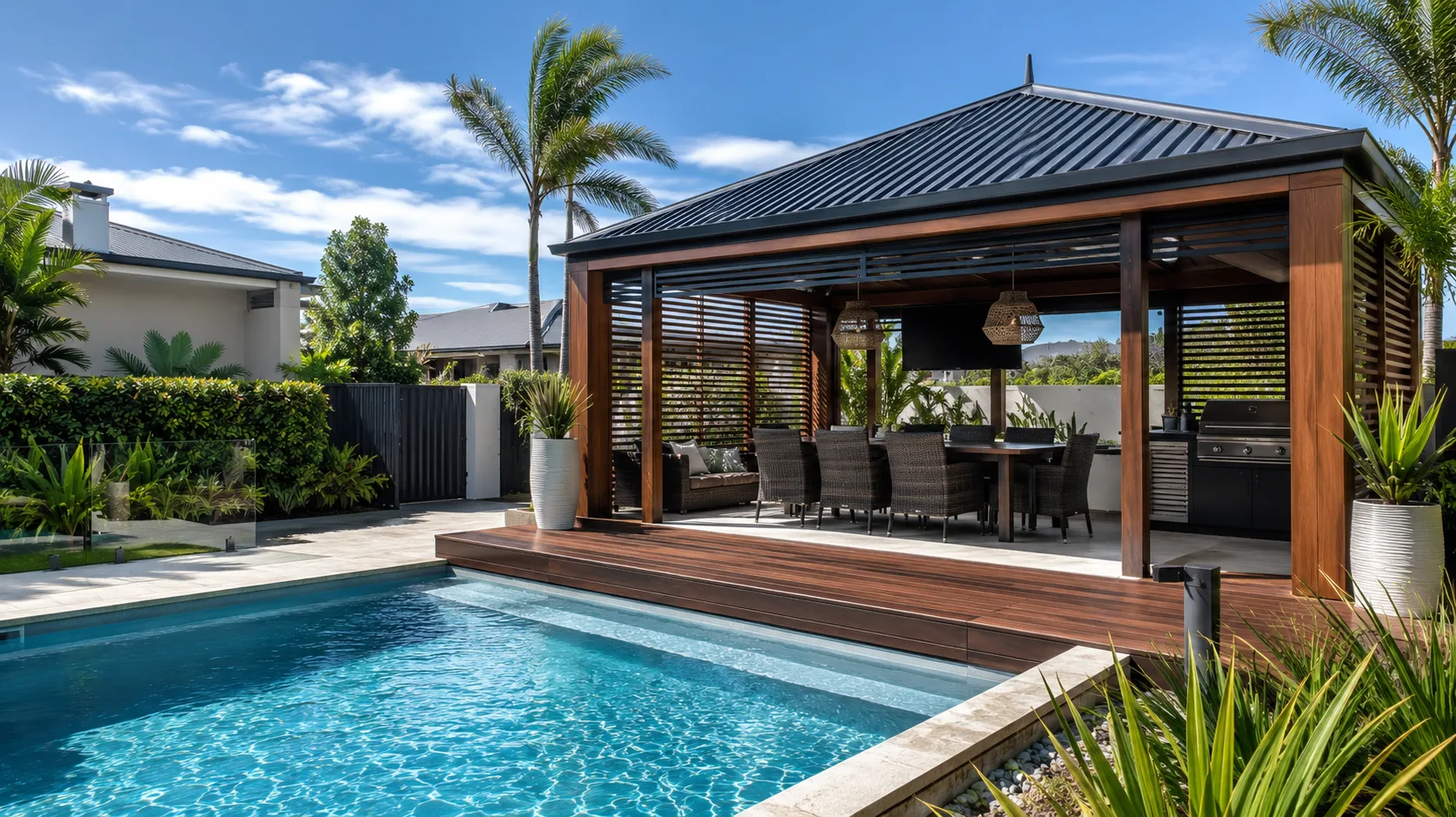 Wind Load Considerations for Poolside Gazebos and Shade Structures in Coastal QLD