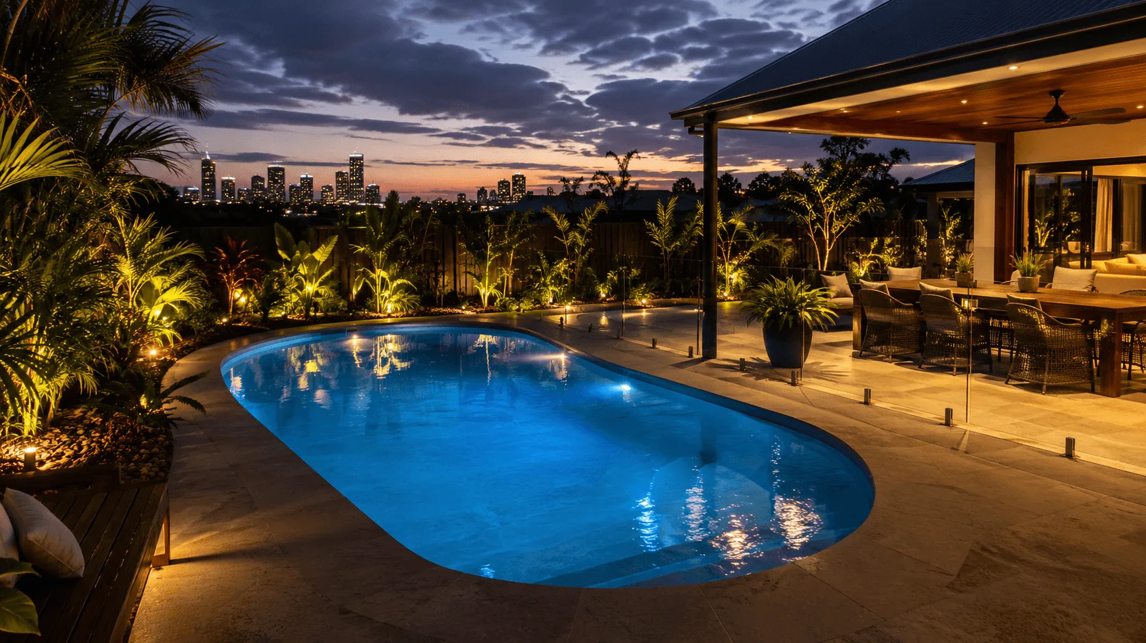 Outdoor Pool Lighting Benefits for Brisbane Pool Design